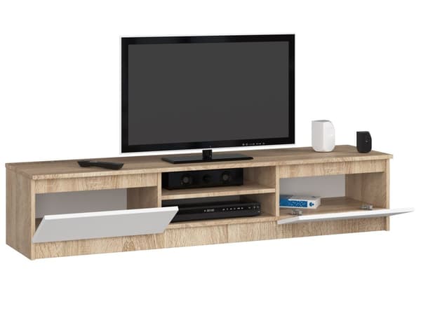 TV-BORD K160 CLP SONOMA / HVID