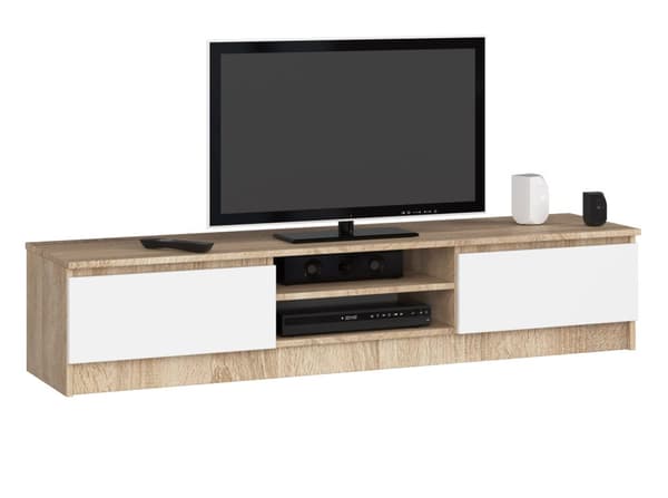 TV-BORD K160 CLP SONOMA / HVID