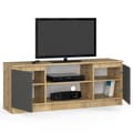 Pikkukuva 2 / 4: RTV-KOMODA K140 2D 1P CLP DĄB ARTISAN / HARMAA