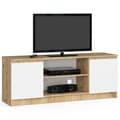 Miniatyrbild 1 av 4: TV-BENK K140 2D 1P CLP DĄB ARTISAN / VIT