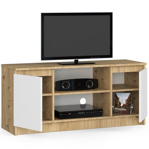 KOMMODE RTV K120 2D 1P CLP DÆRM ARTISAN / HVID