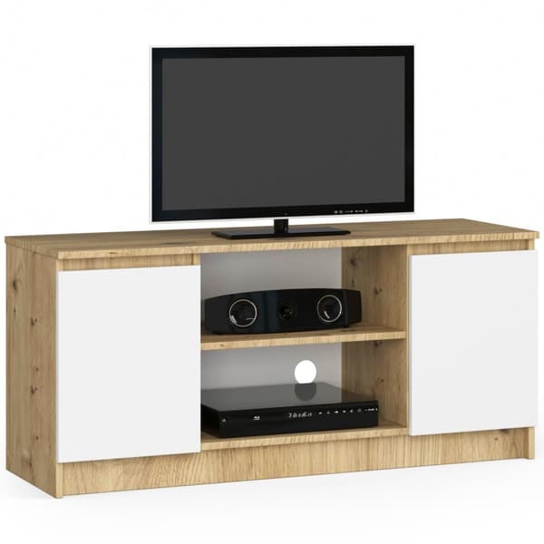 KOMMODE RTV K120 2D 1P CLP DÆRM ARTISAN / HVID