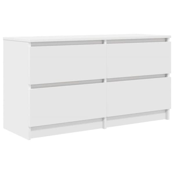 TV-bänk vit 100x35x54 cm konstruerat trä