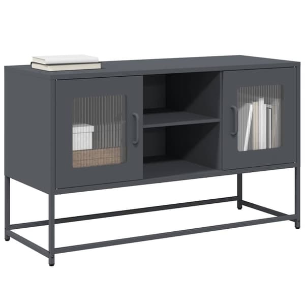 vidaXL TV-taso antrasiitti 100,5x39x60,5 cm teräs