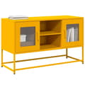 Miniatyrbillede 2 af 11: vidaXL tv-bord 100,5x39x60,5 cm stål sennepsgul