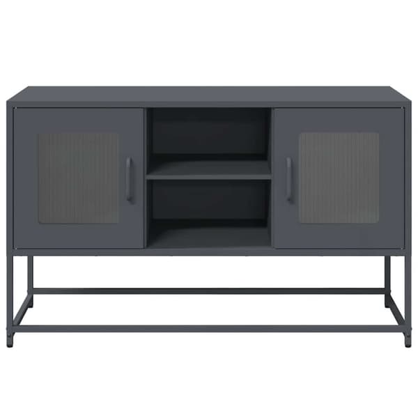 vidaXL TV-benk antrasitt 100,5x39x60,5 cm stål