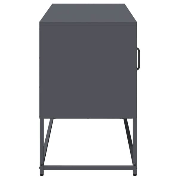 vidaXL TV-benk antrasitt 100,5x39x60,5 cm stål
