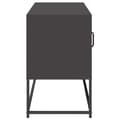 Miniatyrbilde 8 av 11: vidaXL TV-benk svart 100,5x39x60,5 cm stål