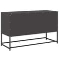Miniatyrbilde 9 av 11: vidaXL TV-benk svart 100,5x39x60,5 cm stål