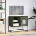 Miniatyrbillede 5 af 11: vidaXL tv-bord 68x39x60,5 cm stål olivengrøn