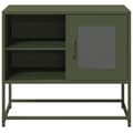 Miniatyrbillede 6 af 11: vidaXL tv-bord 68x39x60,5 cm stål olivengrøn