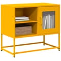 Miniatyrbillede 2 af 11: vidaXL tv-bord 68x39x60,5 cm stål sennepsgul
