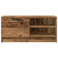 Miniatyrbillede 7 af 11: vidaXL tv-borde 2 stk. 80x35x36,5 cm konstrueret træ gammelt trælook