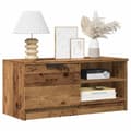Miniatyrbillede 2 af 11: vidaXL tv-borde 2 stk. 80x35x36,5 cm konstrueret træ gammelt trælook