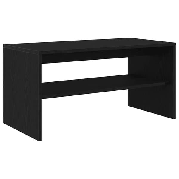 vidaXL TV-kaappi Musta tammi 80x40x40 cm Engineered Wood