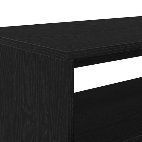 vidaXL TV-kaappi Musta tammi 80x40x40 cm Engineered Wood