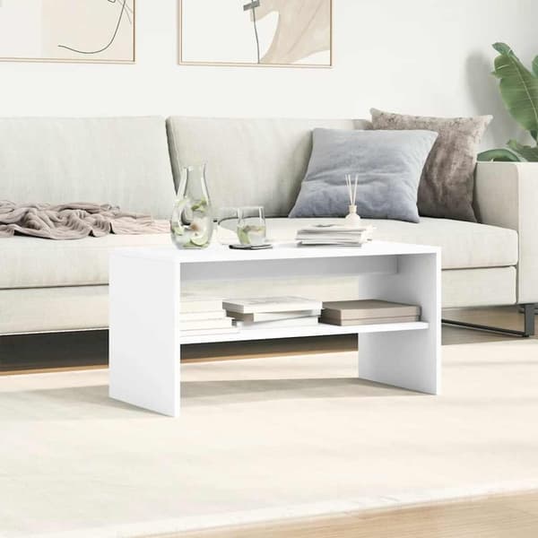 vidaXL tv-bord 80x40x40 cm konstrueret træ hvid