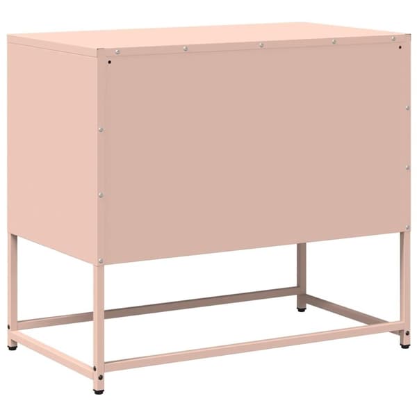 vidaXL tv-bord 68x39x60,5 cm stål lyserød