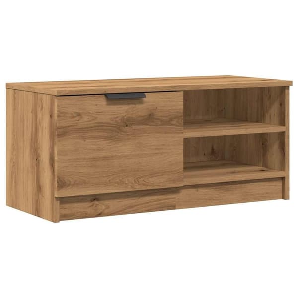 vidaXL TV-benker 2 stk artisan eik 80x35x36,5 cm konstruert tre
