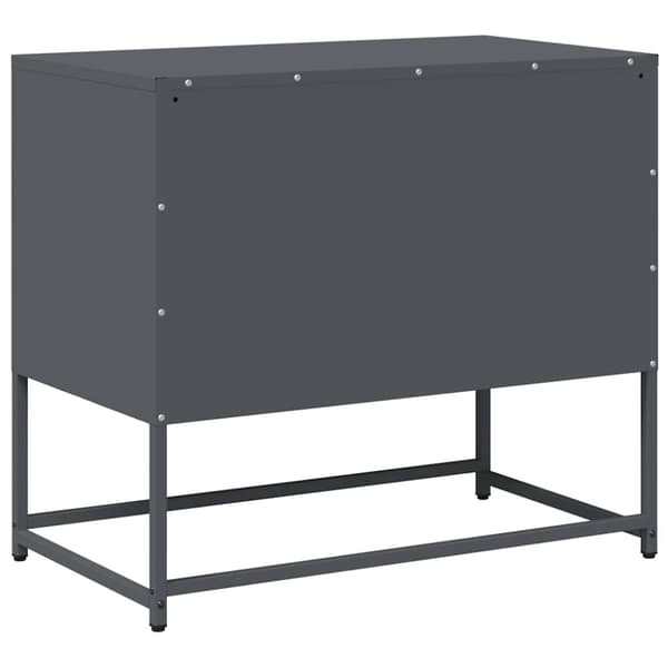 vidaXL TV-benk antrasitt 68x39x60,5 cm stål