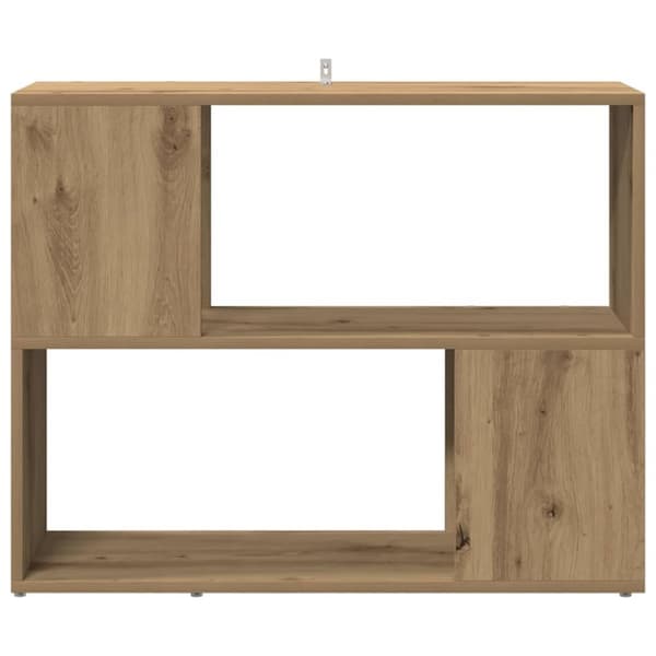 vidaXL Bokhylle/romdeler artisan eik 80x24x63 cm