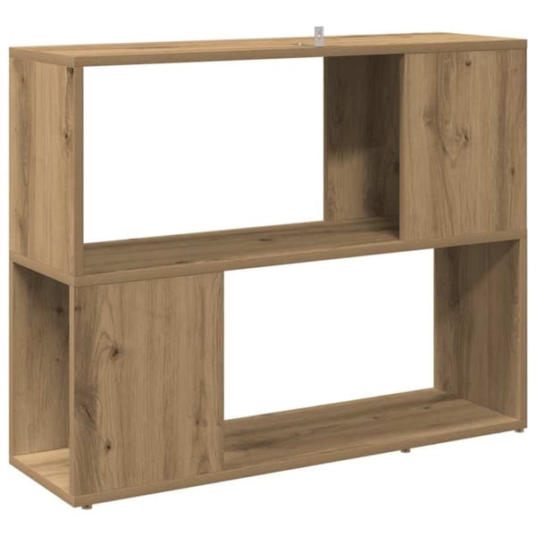 vidaXL Bokhylle/romdeler artisan eik 80x24x63 cm