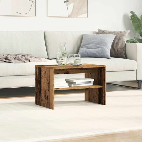 vidaXL TV-benk gammelt tre 60x40x40 cm konstruert tre