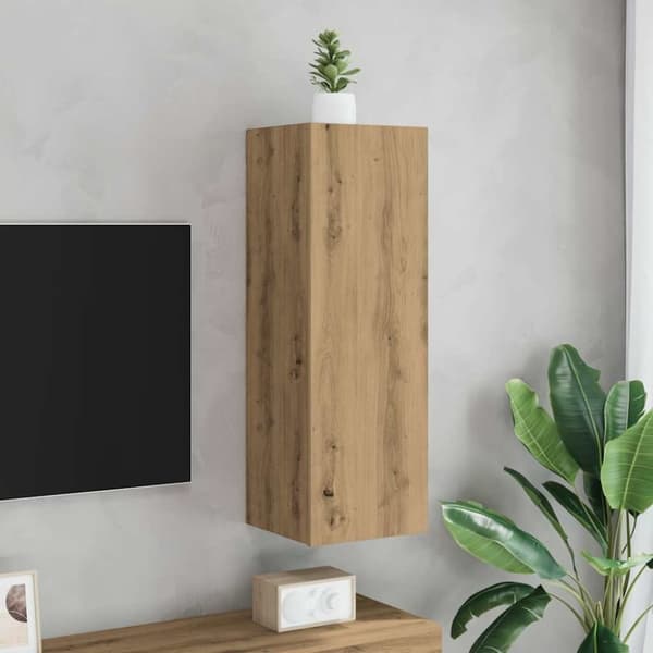 vidaXL TV-benk artisan eik 30,5x30x90 cm konstruert tre