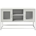 Miniatyrbilde 6 av 11: vidaXL TV-benk hvit 100,5x39x60,5 cm stål