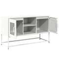 Miniatyrbilde 7 av 11: vidaXL TV-benk hvit 100,5x39x60,5 cm stål