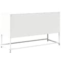 Miniatyrbilde 9 av 11: vidaXL TV-benk hvit 100,5x39x60,5 cm stål