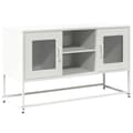 Miniatyrbilde 1 av 11: vidaXL TV-benk hvit 100,5x39x60,5 cm stål