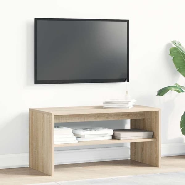 vidaXL TV-benk sonoma eik 80x40x40 cm sponplate