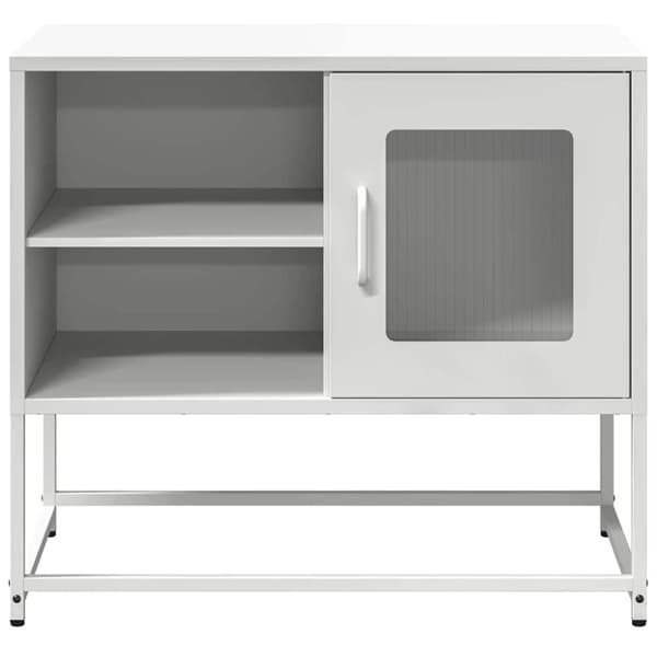 vidaXL TV-skåp vit 68x39x60,5 cm stål