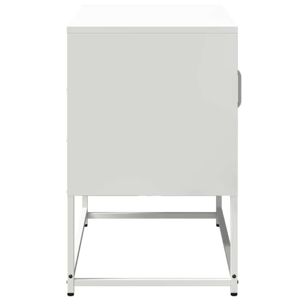 vidaXL TV-skåp vit 68x39x60,5 cm stål
