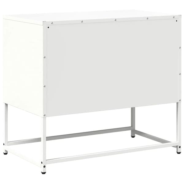 vidaXL TV-skåp vit 68x39x60,5 cm stål