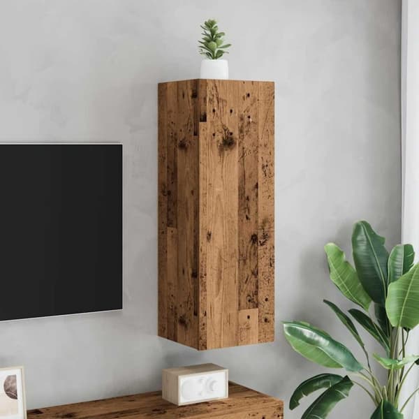 vidaXL TV-benk gammelt tre 30,5x30x90 cm konstruert tre