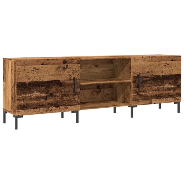 vidaXL TV-benk gammelt tre 150x30x50 cm konstruert tre