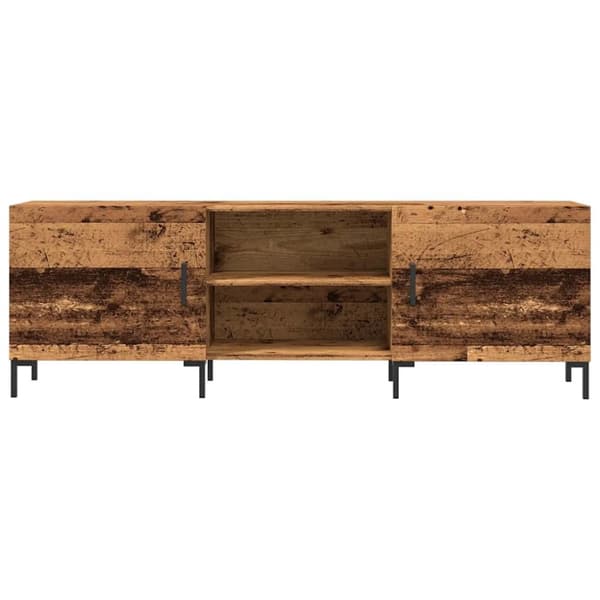 vidaXL TV-benk gammelt tre 150x30x50 cm konstruert tre