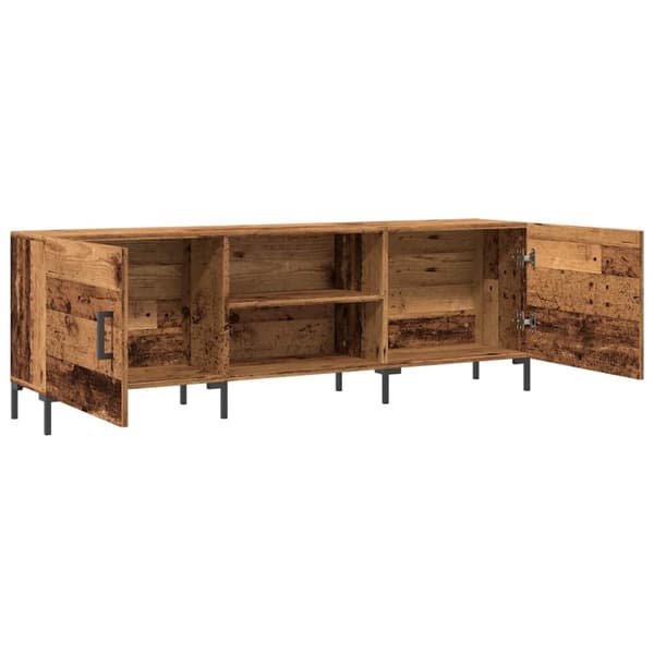vidaXL TV-benk gammelt tre 150x30x50 cm konstruert tre