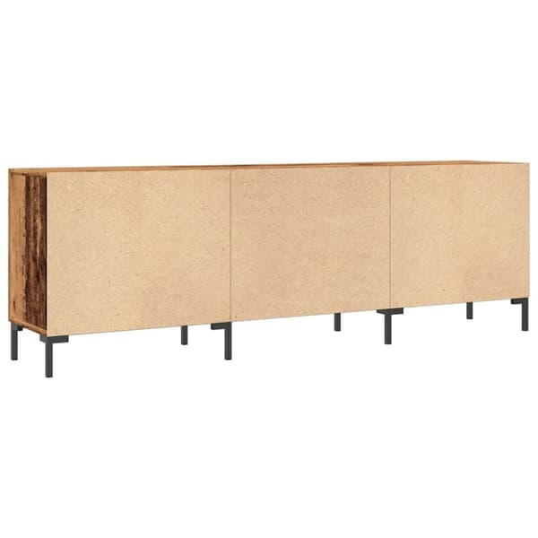 vidaXL TV-benk gammelt tre 150x30x50 cm konstruert tre