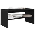 Miniatyrbilde 2 av 11: vidaXL TV-benk svart eik 80x40x40 cm konstruert tre