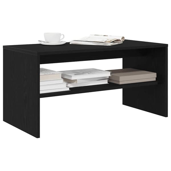vidaXL TV-benk svart eik 80x40x40 cm konstruert tre