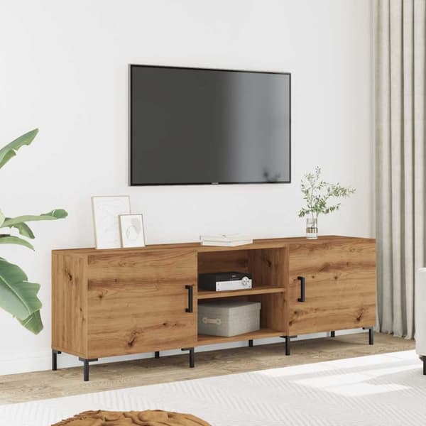 vidaXL Tv-bänk artisan ek 150x30x50 cm konstruerat trä