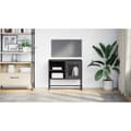 Miniatyrbilde 4 av 11: vidaXL TV-benk svart 68x39x60,5 cm stål
