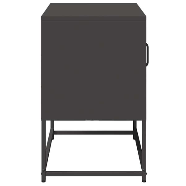 vidaXL TV-benk svart 68x39x60,5 cm stål