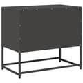 Miniatyrbilde 9 av 11: vidaXL TV-benk svart 68x39x60,5 cm stål