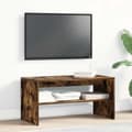 Miniatyrbilde 5 av 11: vidaXL TV-benk røkt eik 80x40x40 cm konstruert tre