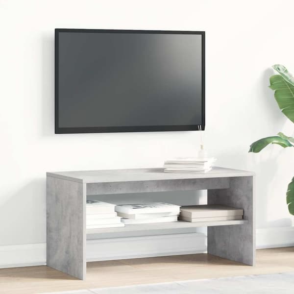vidaXL TV-benk betonggrå 80x40x40 cm sponplate