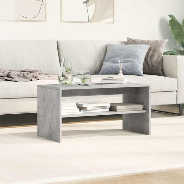 vidaXL TV-benk betonggrå 80x40x40 cm sponplate